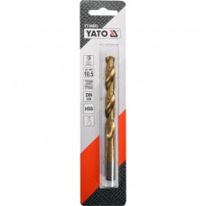YATO Burghiu pentru metal HSS-TiN, diametru 10.5 m..